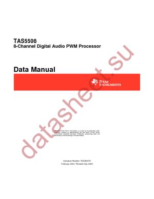 TAS5508APAGG4 datasheet  